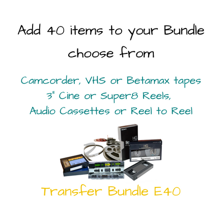 This Special Offer gives you a great saving when ordered as a Bundle !! Do you have 40 Tapes or a selection of mixed Tapes & Reels ?