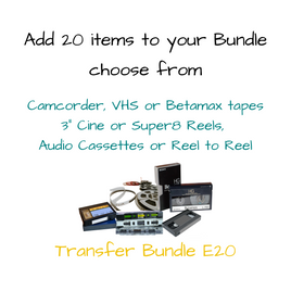 This Special Offer gives you a saving when ordered as a Bundle   Do you have 20 Video or Camcorder Tapes or a selection of mixed Tapes & Reels ?